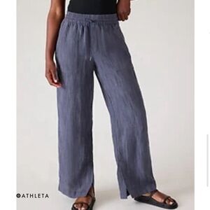Wide leg Athleta linen pants